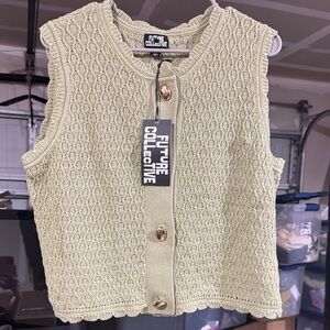 Size XXL Future Collective Women's Sage Knit Top